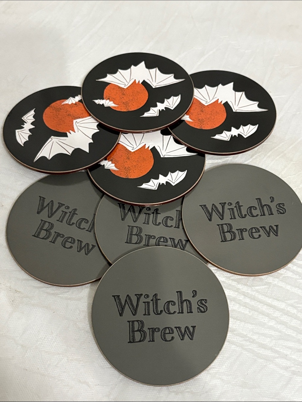 Halloween Witch's Brew Coasters SET OF 8